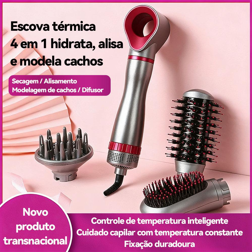 Escova secadora e modeladora profissional Altomex 4 em 1 para secar e estilizar os cabelos da Vapto